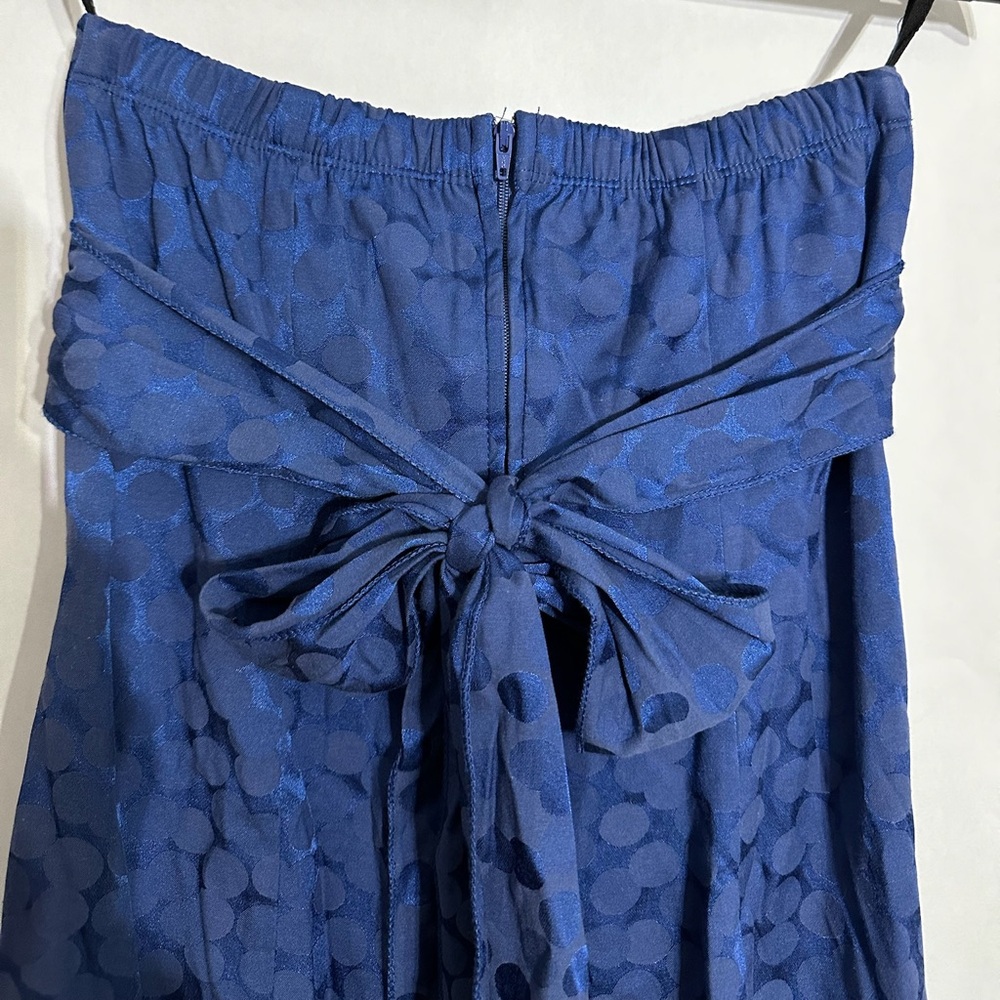 Ruby Rox Blue Strapless Bow-Back Polka Dot Party … - image 3